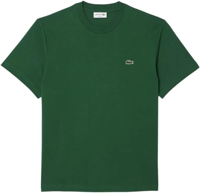 Lacoste Mens Short Sleeve Classic Fit Crew Neck Tee Shirt