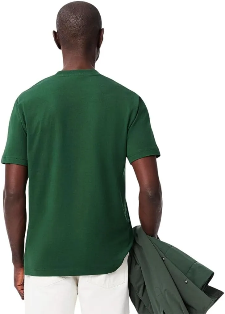 Lacoste Mens Short Sleeve Classic Fit Crew Neck Tee Shirt