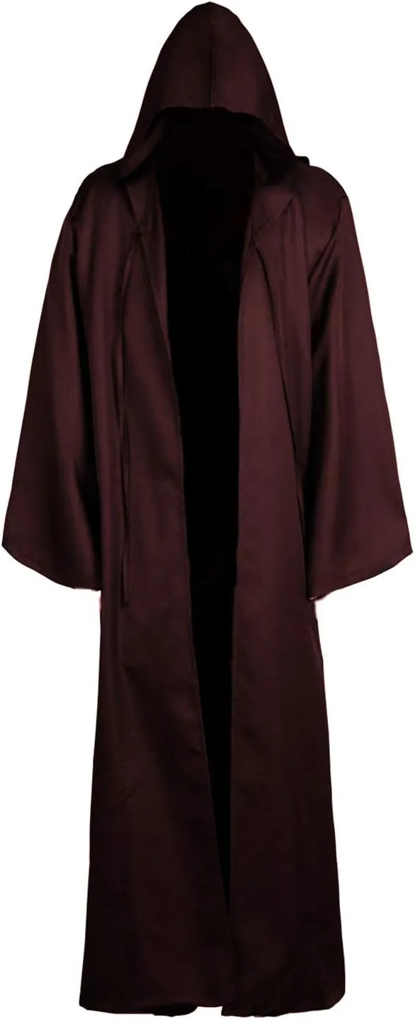 Laku Mens Tunic Hooded Robe Cloak Knight Costume Halloween Cosplay Costume