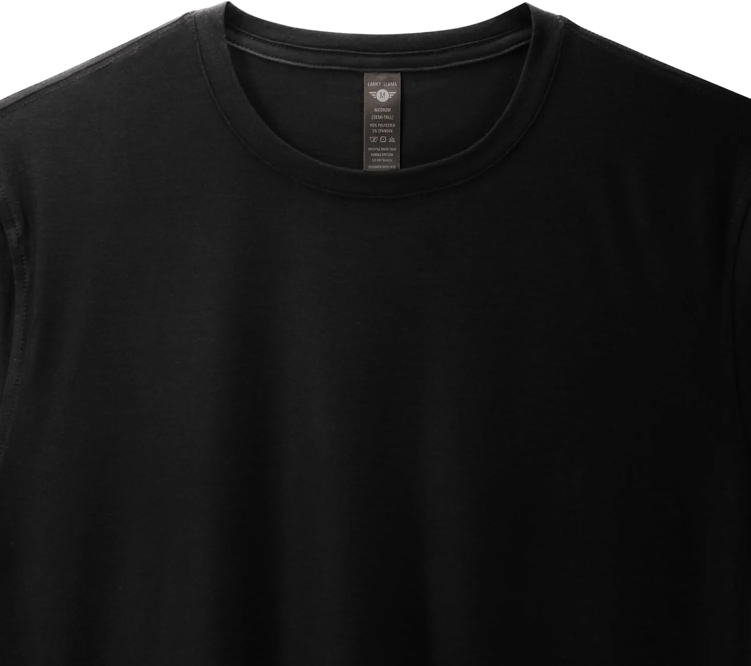 Lanky Llama (New) Aero Tee | Fit for Slim & Tall Slim Men | Lightweight Luxury Athleisure