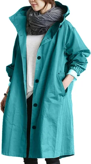 Lapel Jacket with Belt Coat Outwear Womens Elegant Windbreaker Wild Winter Women'S Womens Water-Resistanr Trench