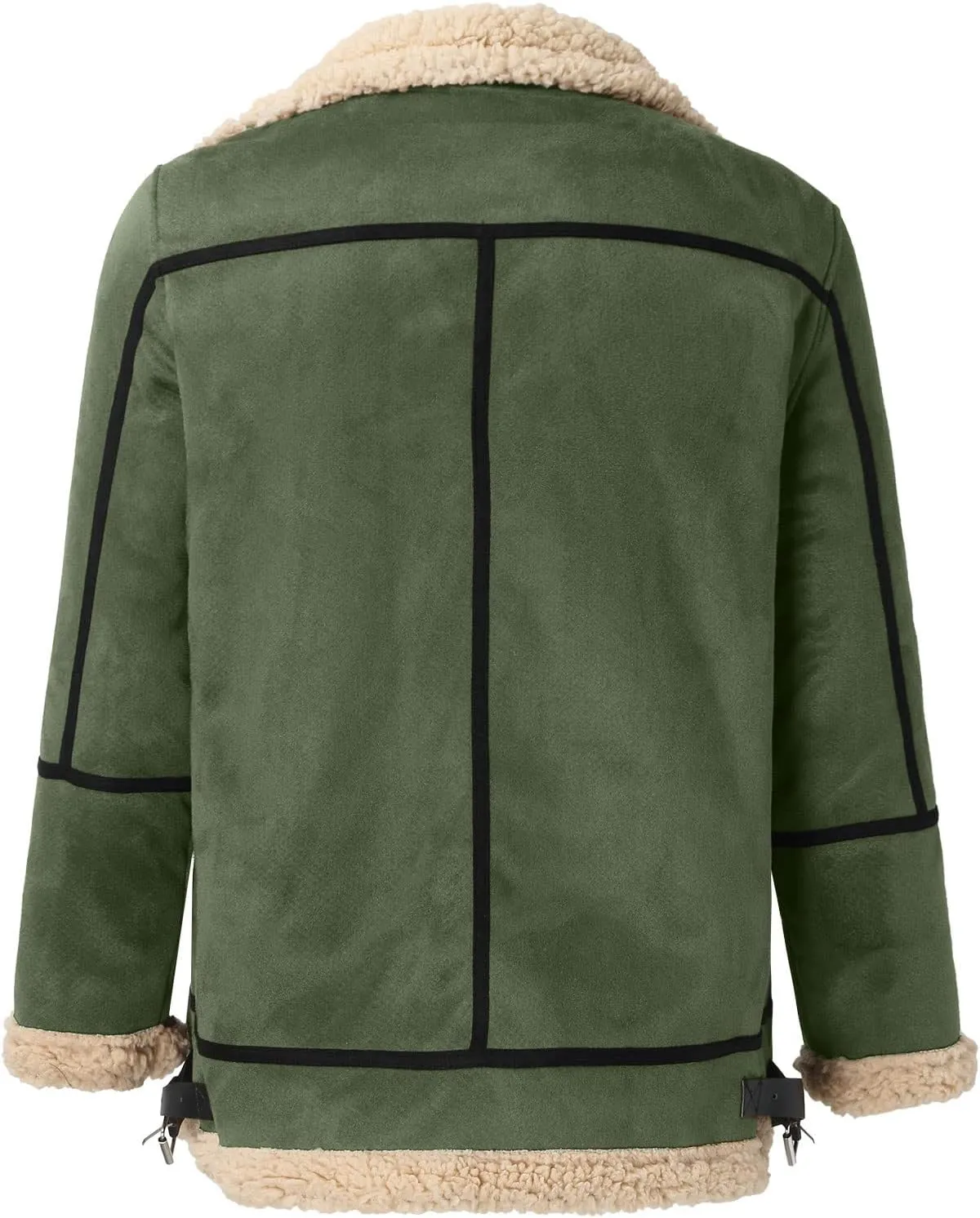 LCMTWX Men's Winter Thickened Warm Coats Solid Color Lapel Long Sleeve Coat Cardigan Plush Long Coat Mens Winter Coats