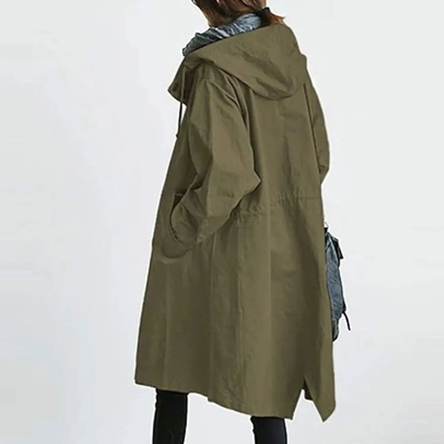 LCMTWX Winter Coats for Women Winter Office Sleeveless Button Woolen Jacket Coat Long Coats for Women Dressy Winter Coat