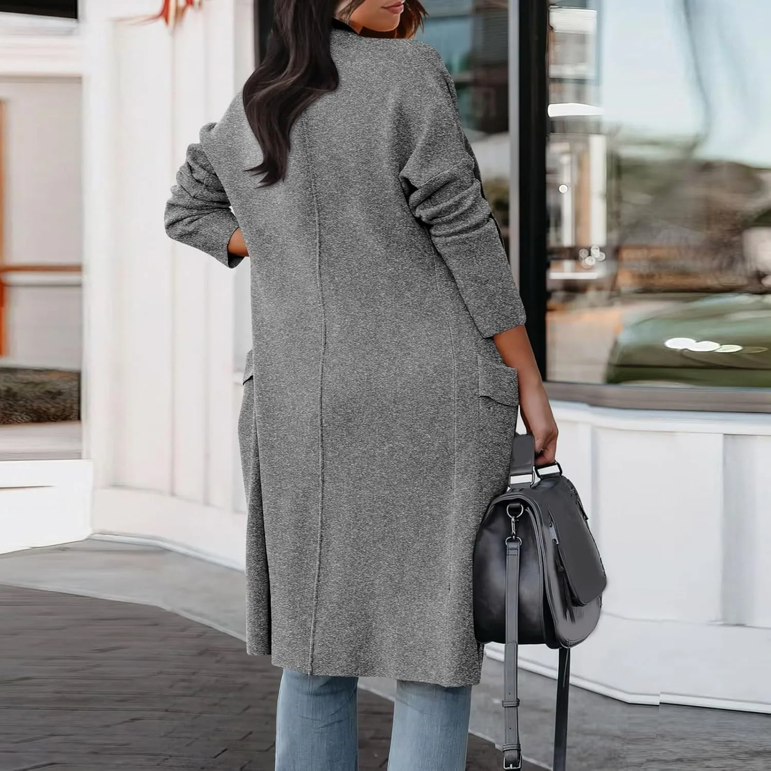 LCMTWX Women's 2023 Fashion Winter Coat Womens Elegant Windbreaker Wild Winter Women's Coat Trench Coats for Women Fall