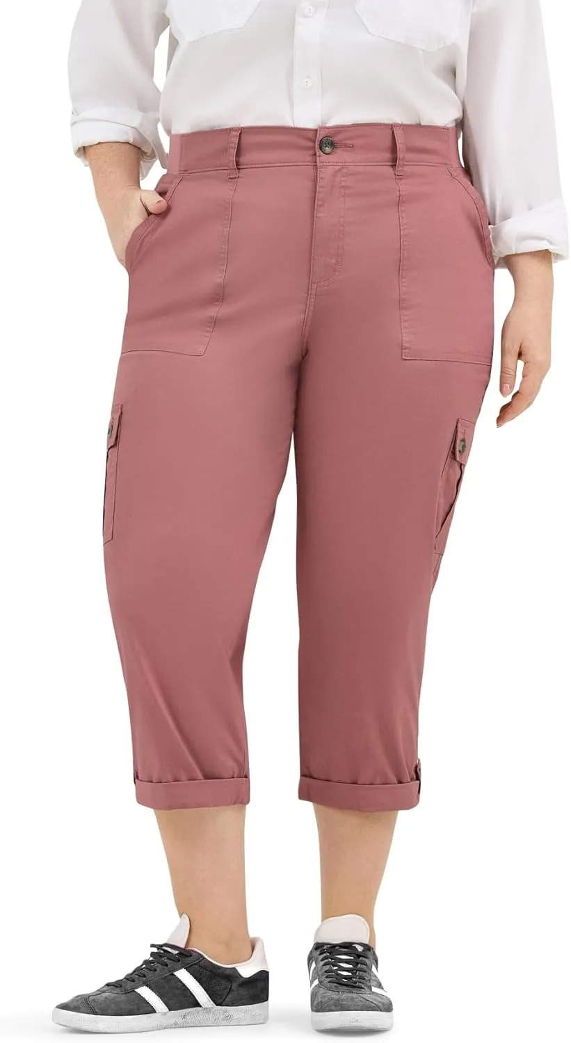 Lee womens Plus Size Ultra Lux Comfort With Flex-to-go Cargo Capri Pant