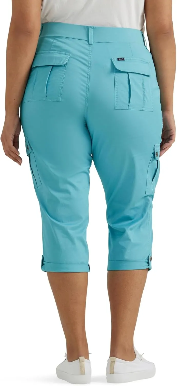 Lee womens Plus Size Ultra Lux Comfort With Flex-to-go Cargo Capri Pant
