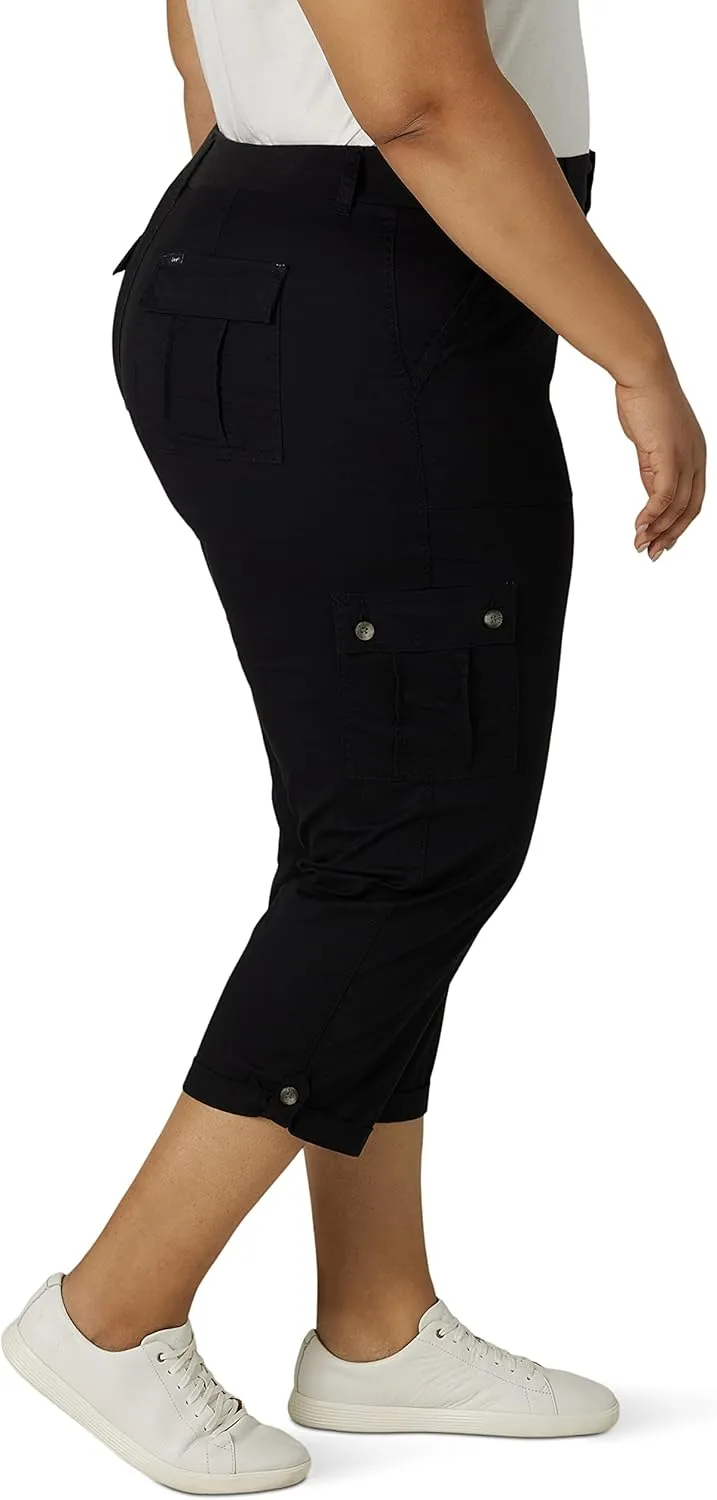 Lee womens Plus Size Ultra Lux Comfort With Flex-to-go Cargo Capri Pant