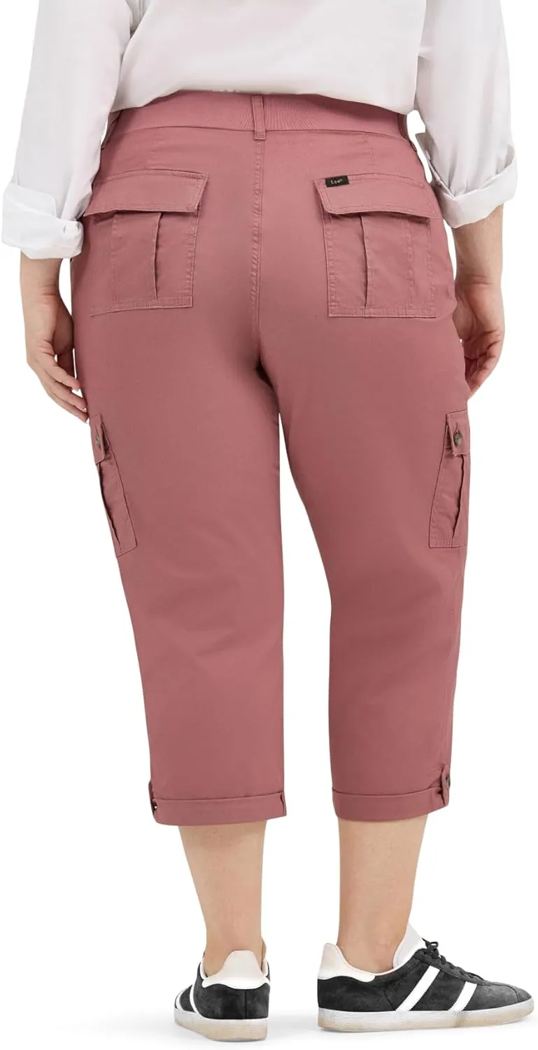 Lee womens Plus Size Ultra Lux Comfort With Flex-to-go Cargo Capri Pant