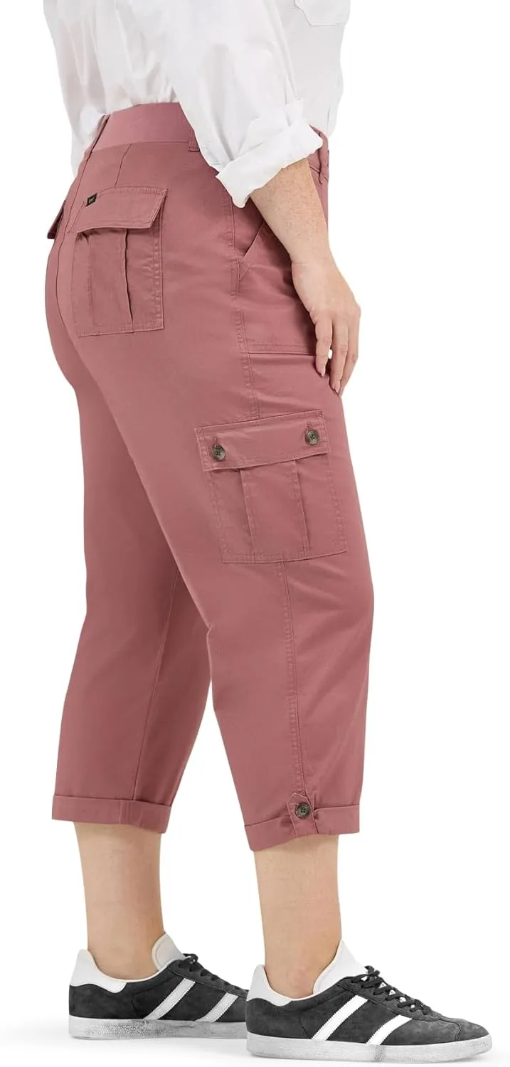 Lee womens Plus Size Ultra Lux Comfort With Flex-to-go Cargo Capri Pant