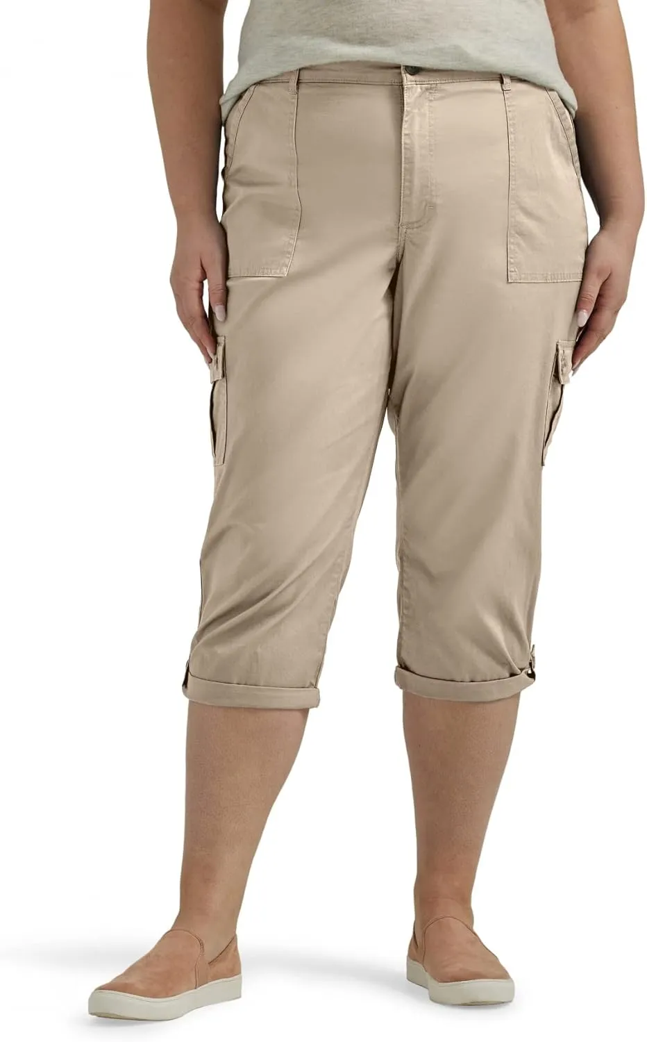 Lee womens Plus Size Ultra Lux Comfort With Flex-to-go Cargo Capri Pant