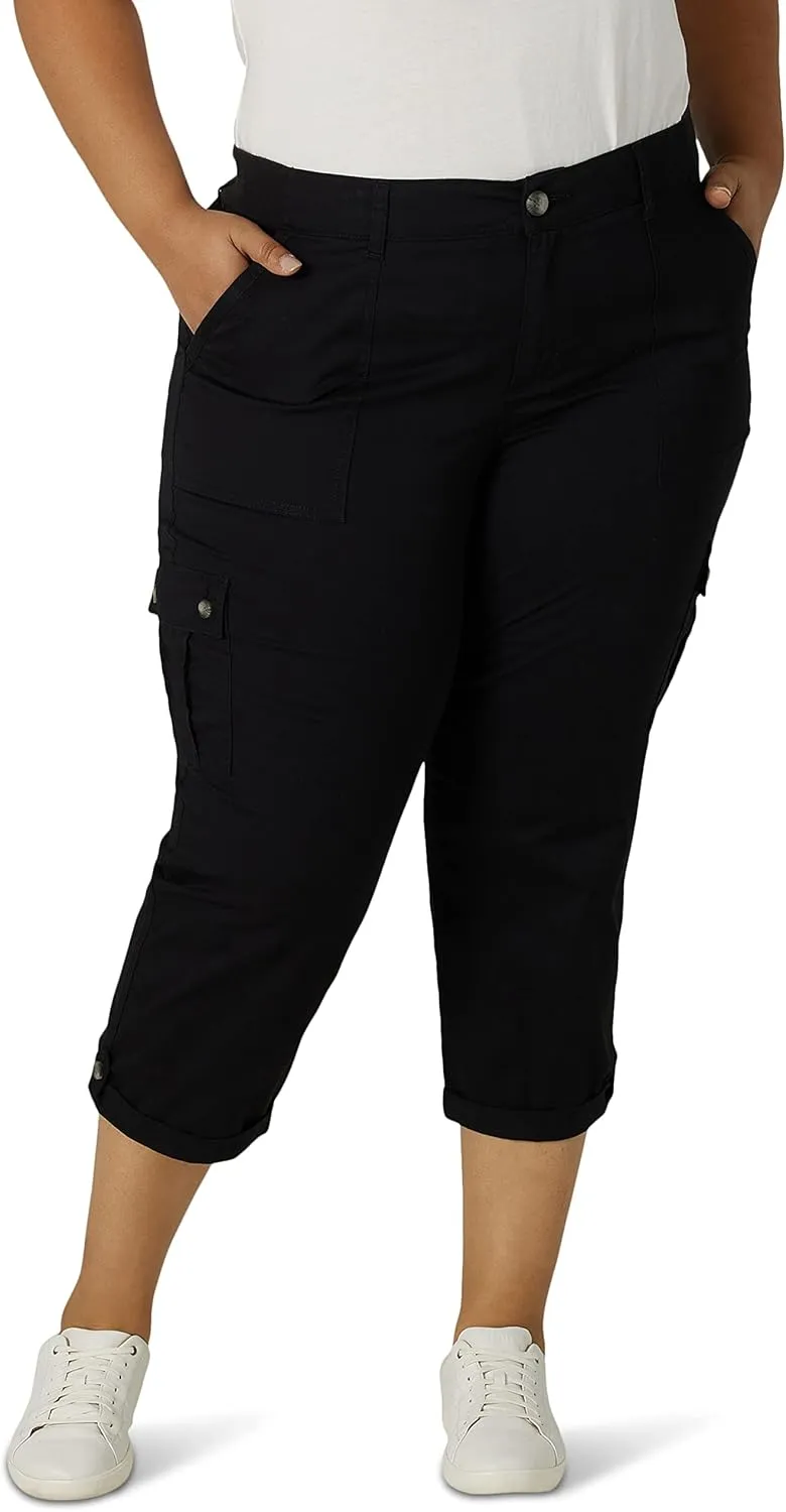 Lee womens Plus Size Ultra Lux Comfort With Flex-to-go Cargo Capri Pant