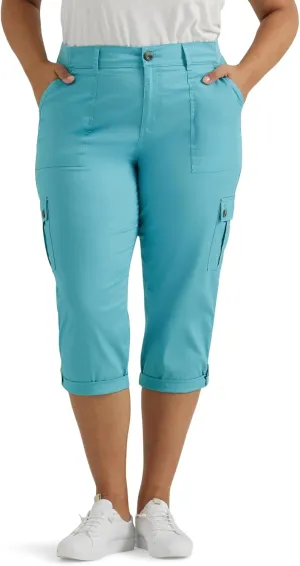 Lee womens Plus Size Ultra Lux Comfort With Flex-to-go Cargo Capri Pant