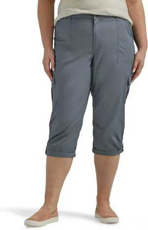 Lee womens Plus Size Ultra Lux Comfort With Flex-to-go Cargo Capri Pant
