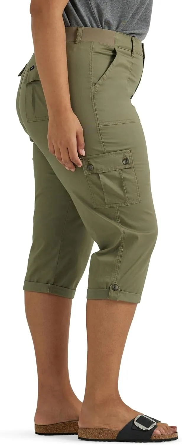 Lee womens Plus Size Ultra Lux Comfort With Flex-to-go Cargo Capri Pant