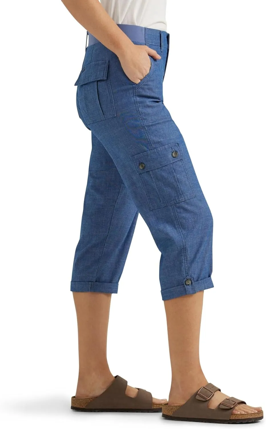 Lee womens Ultra Lux Comfort With Flex-to-go Cargo Capri Pant