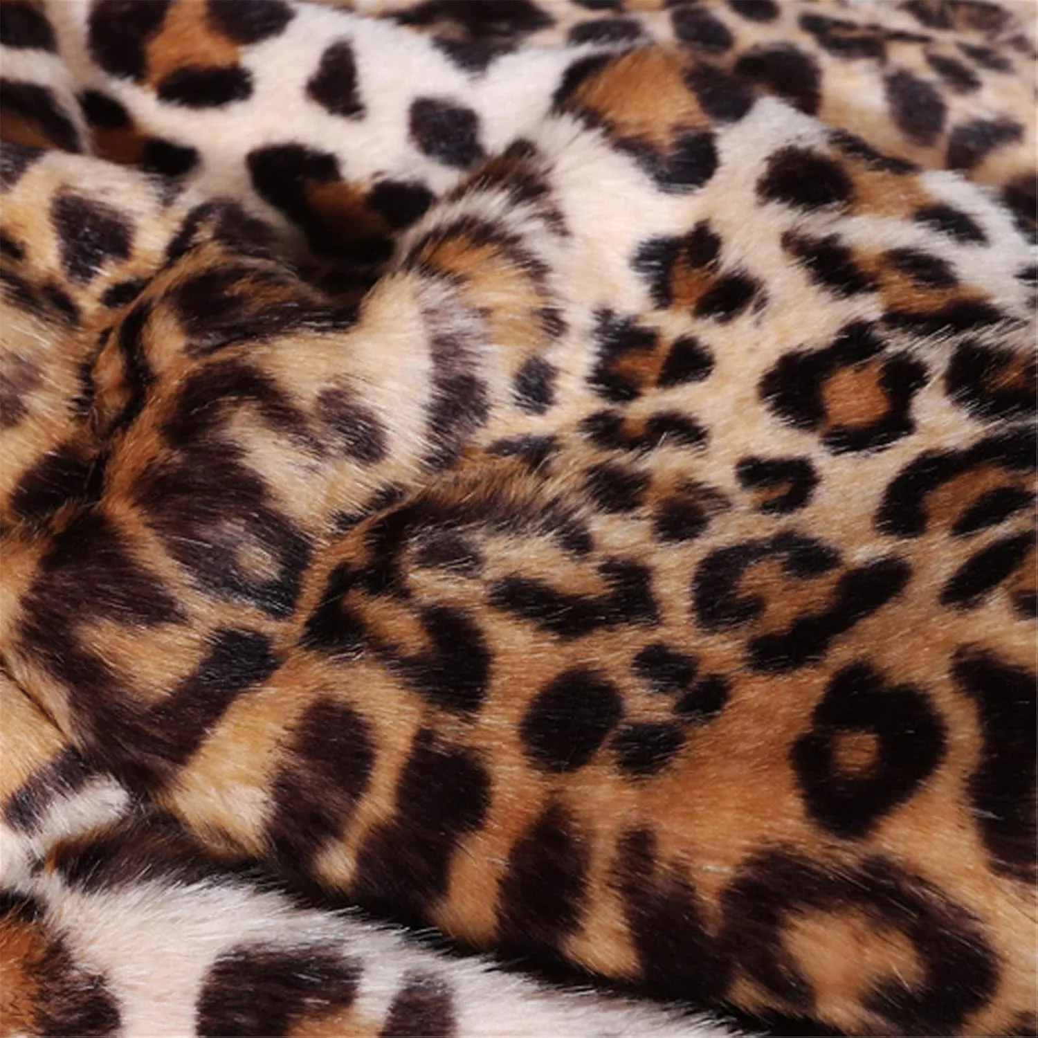 Leopard Print Cardigan for Women Winter Luxury Faux Fur Warm Coats Open Front Long Sleeve Dressy Shaggy Jackets