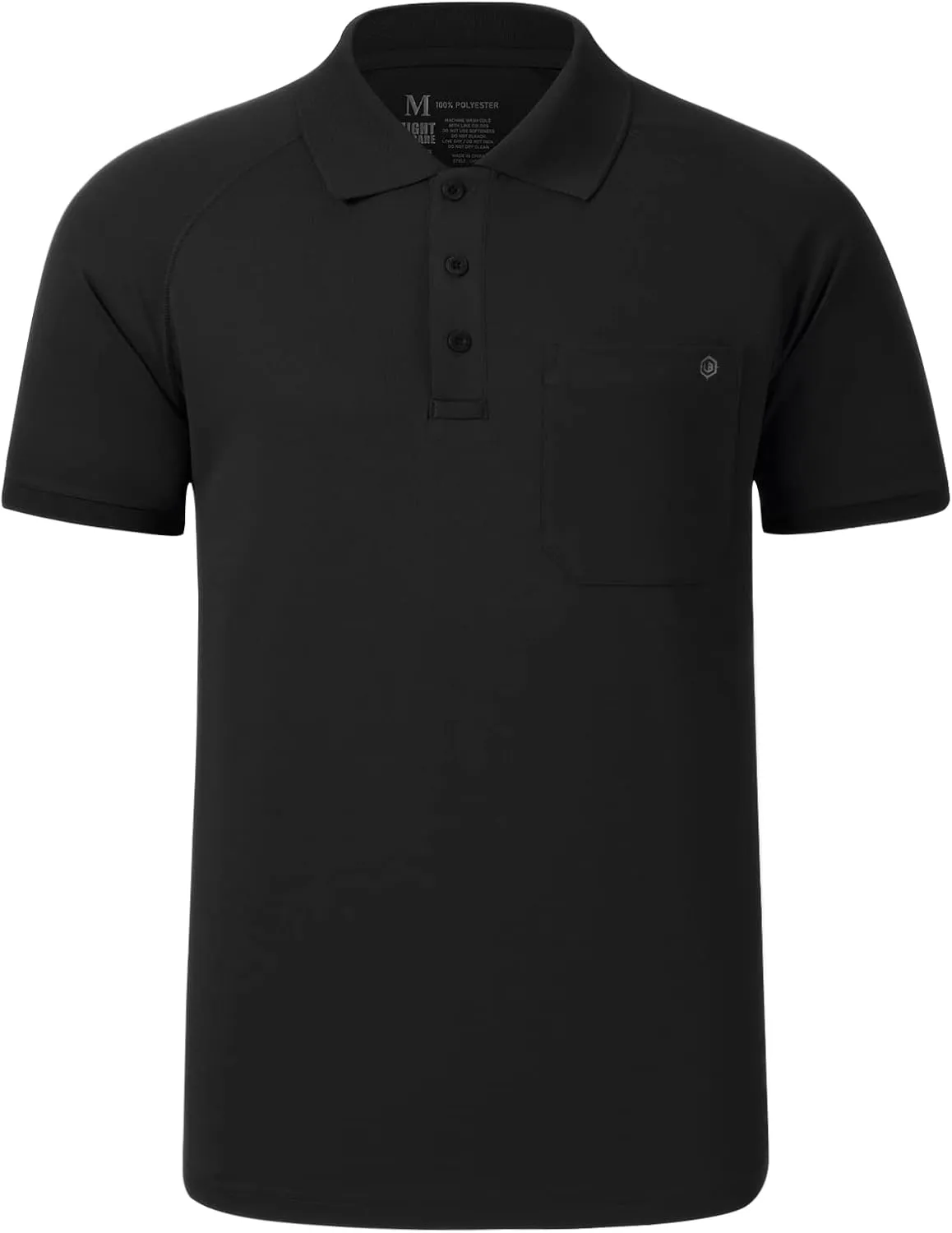 Lightbare Mens Short Sleeve Polo Shirt UPF 50 Performance Moisture Wicking Quick Dry Golf Tennis Polo for Tactical Hiking