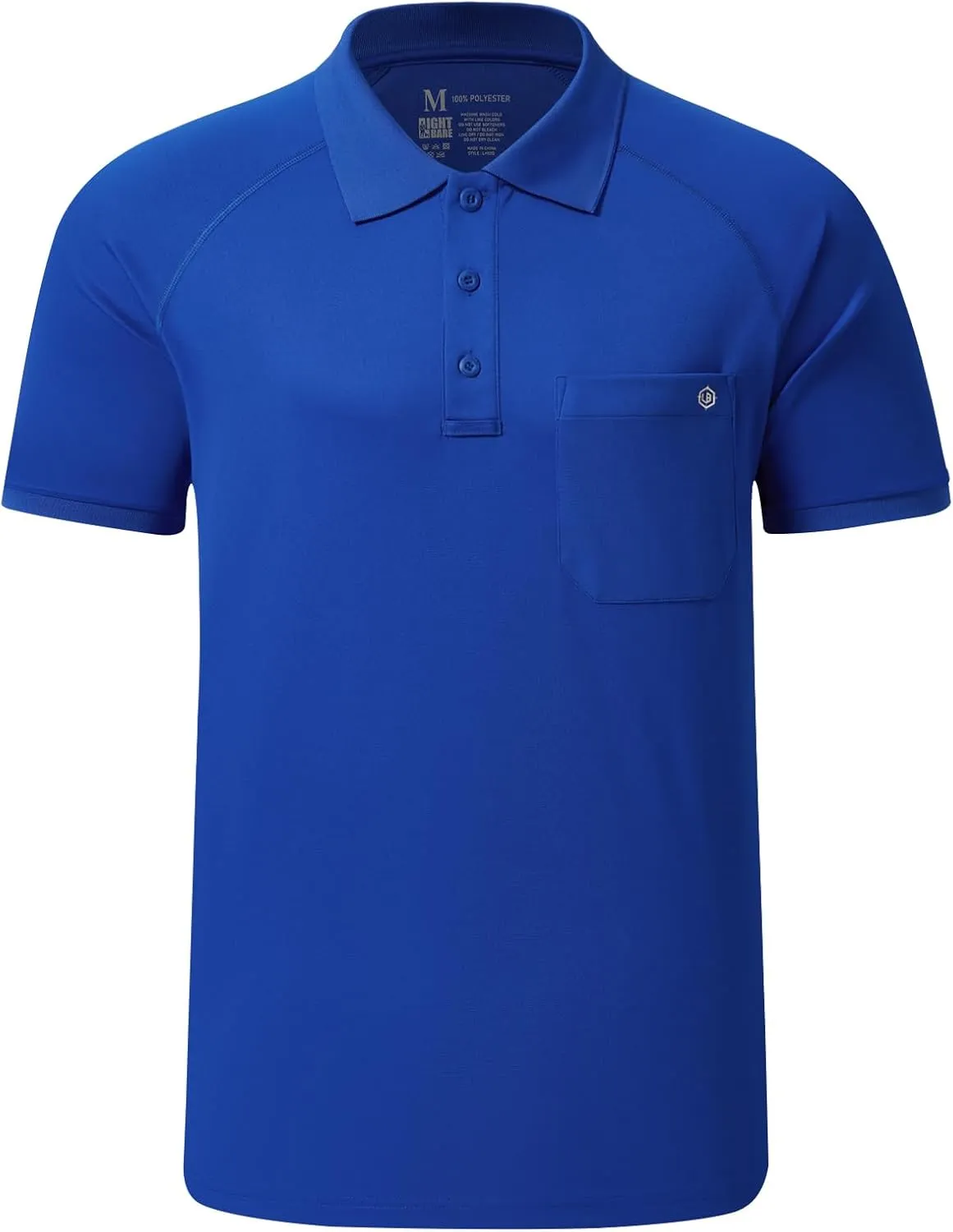Lightbare Mens Short Sleeve Polo Shirt UPF 50 Performance Moisture Wicking Quick Dry Golf Tennis Polo for Tactical Hiking