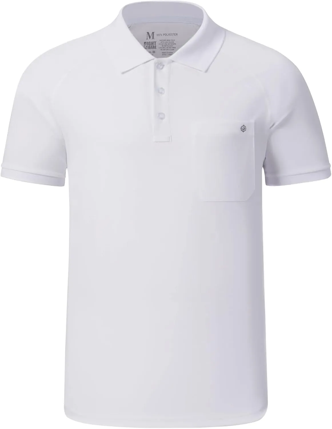 Lightbare Mens Short Sleeve Polo Shirt UPF 50 Performance Moisture Wicking Quick Dry Golf Tennis Polo for Tactical Hiking