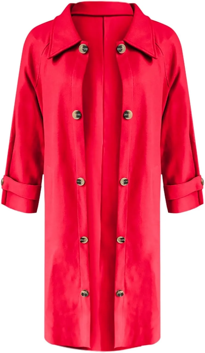 Lightweight Trench Coat Women Jacket Loose Fitting Warm Winter Outwear Fashion Lapel Jacket Coats Short Trench Coat