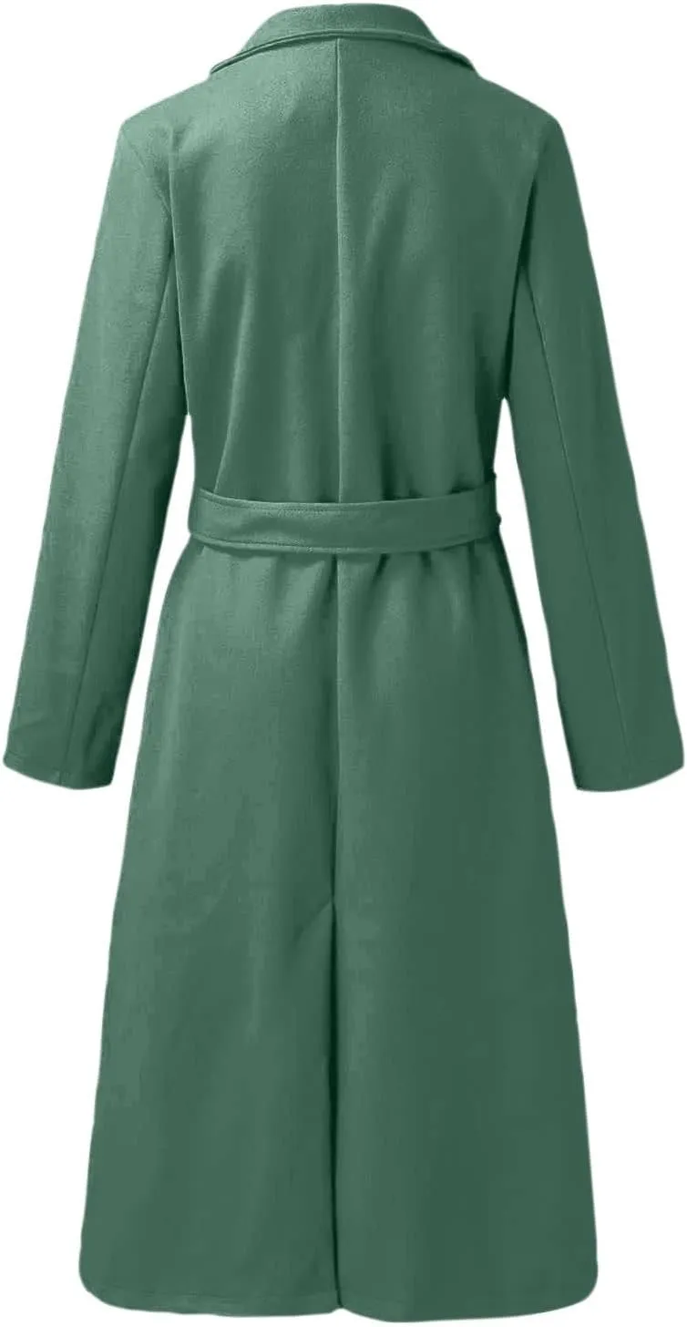 Lightweight Trench Coat Women Jacket Loose Fitting Warm Winter Outwear Fashion Lapel Jacket Coats Short Trench Coat