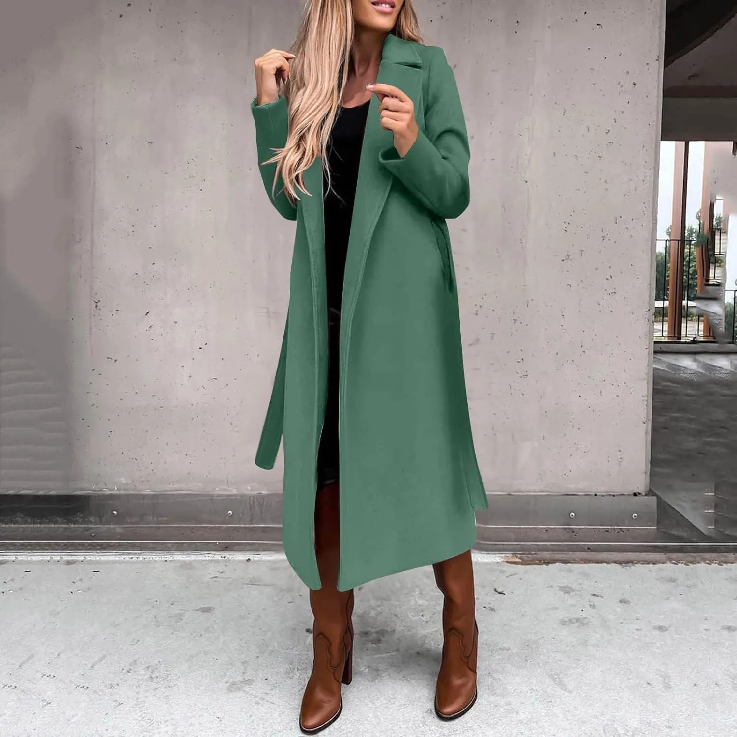 Lightweight Trench Coat Women Jacket Loose Fitting Warm Winter Outwear Fashion Lapel Jacket Coats Short Trench Coat