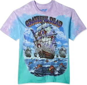 Liquid Blue Men's Grateful Dead Ship Of Fools T-Shirt
