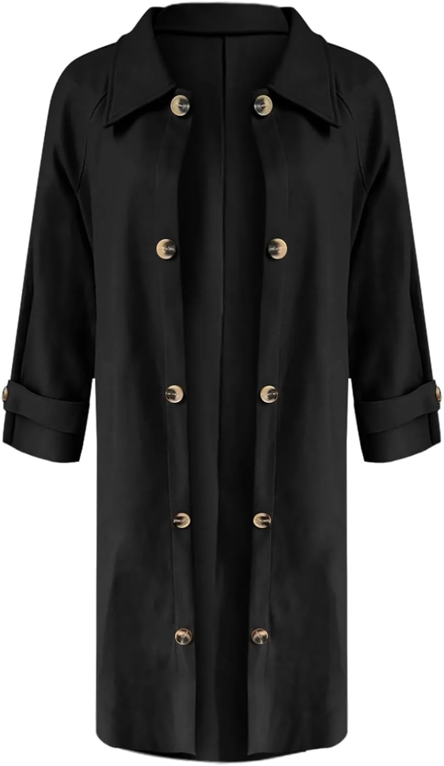Long Trench Coat for Women Fuzzy Jacket Loose Fitting Warm Winter Outwear Fashion Cropped Trench Coat for Women 2024