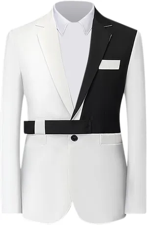 Men's Blazer Casual Sport Coats Slim Fit One Button Suit Jacket Lightweight Sports Jacket Color Block Patchwork Coat