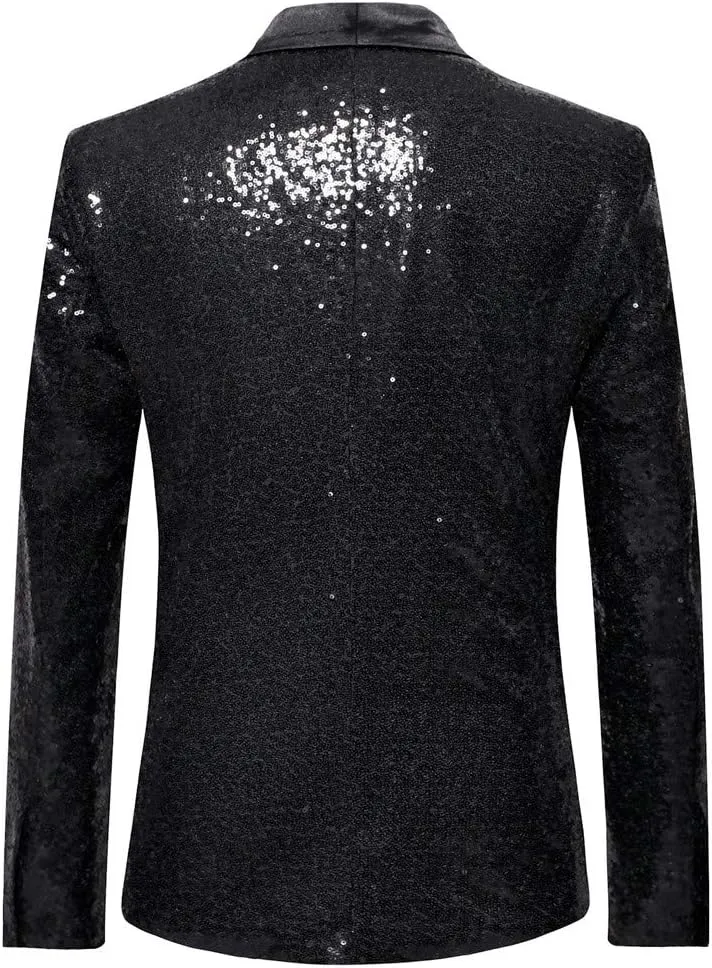 Mens Casual Blazers One Button Solid Lightweight Suit Jacket Long Sleeve Slim Fit Business Sport Coats with Pockets