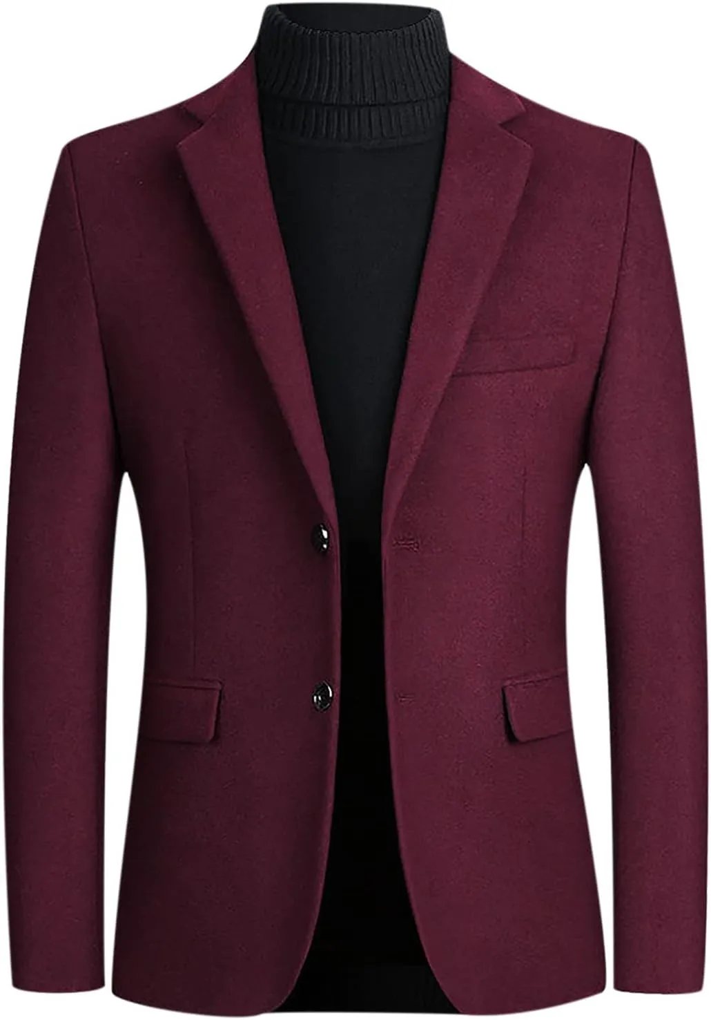 Men's Casual Knit Blazer Suit Jackets Two Button Lightweight Solid Sport Coats Formal Dress Daily Business Blazer