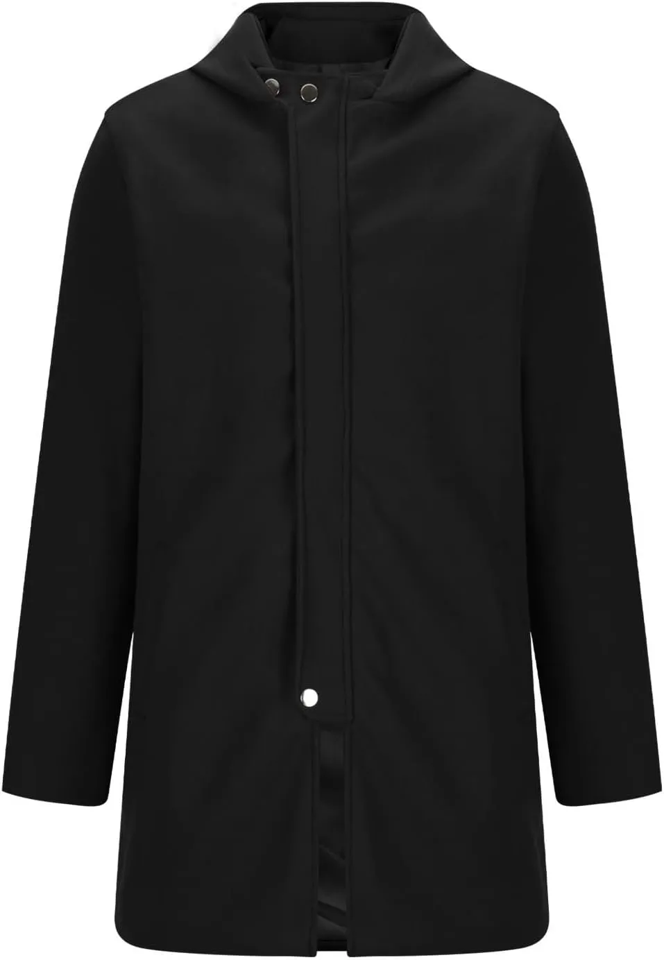 Men's Casual Trench Coat Long Jacket Overcoat Single Breasted Pea Coat wih Pockets Business Winter Long Overcoats