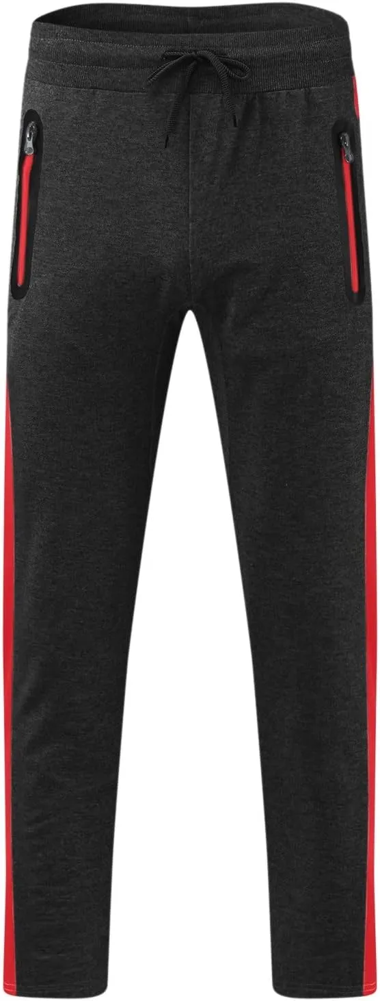 Mens Hiking Outdoor Recreation Pants Thigh Mesh Gym Jogger Pants with Zipper Pockets Mens Sweatpants Men Pants Casual