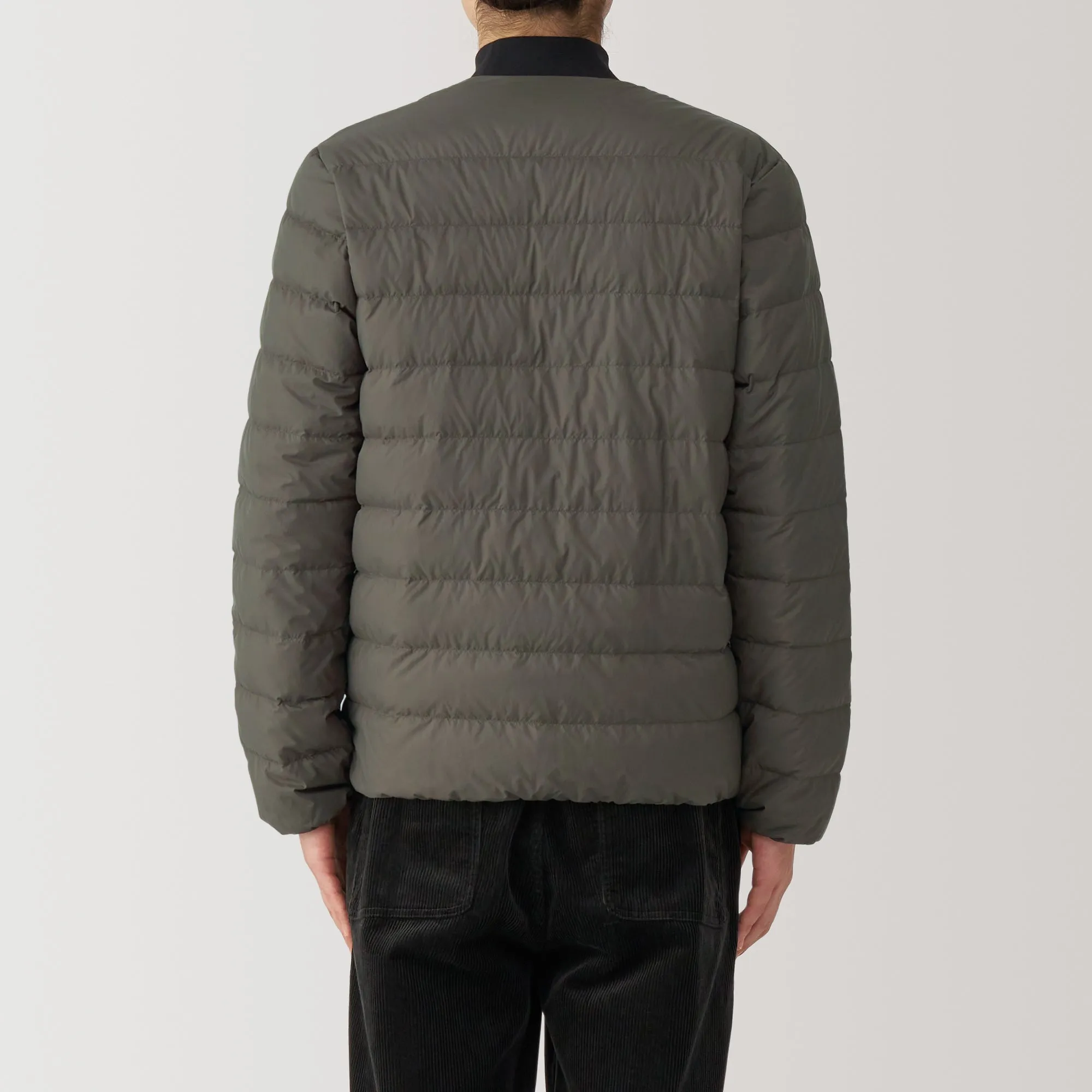 Men's Lightweight Down Collarless Jacket