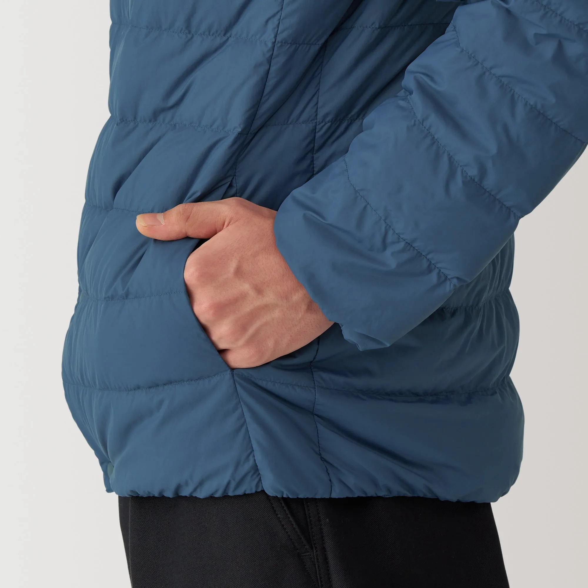 Men's Lightweight Down Collarless Jacket
