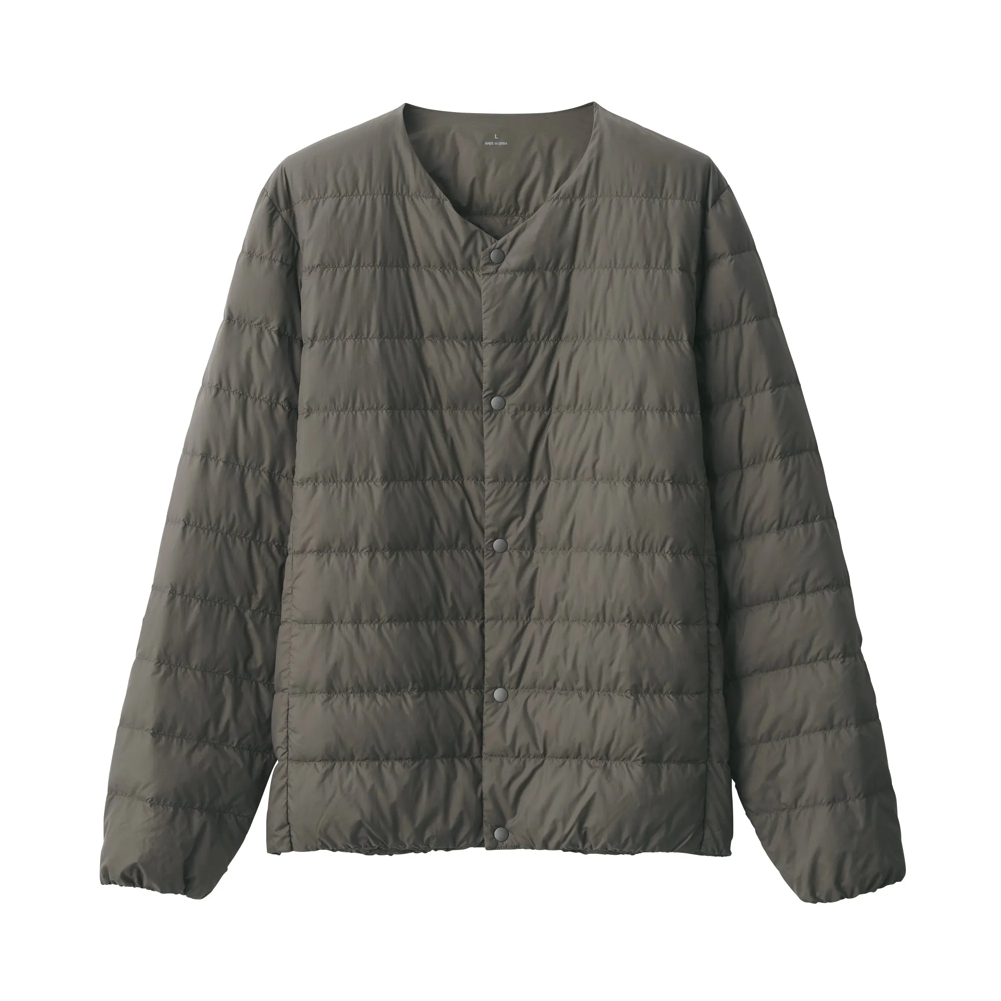 Men's Lightweight Down Collarless Jacket