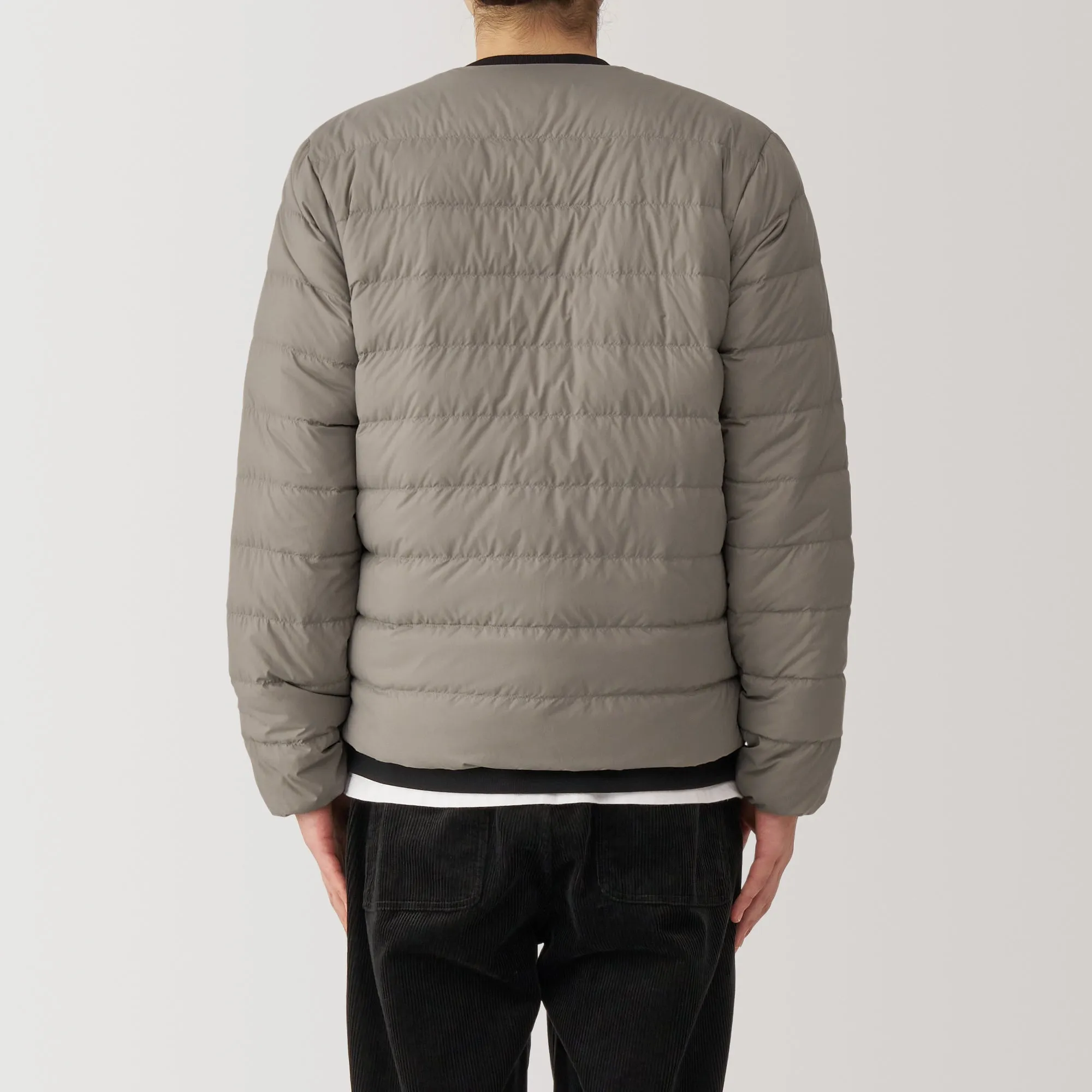 Men's Lightweight Down Collarless Jacket