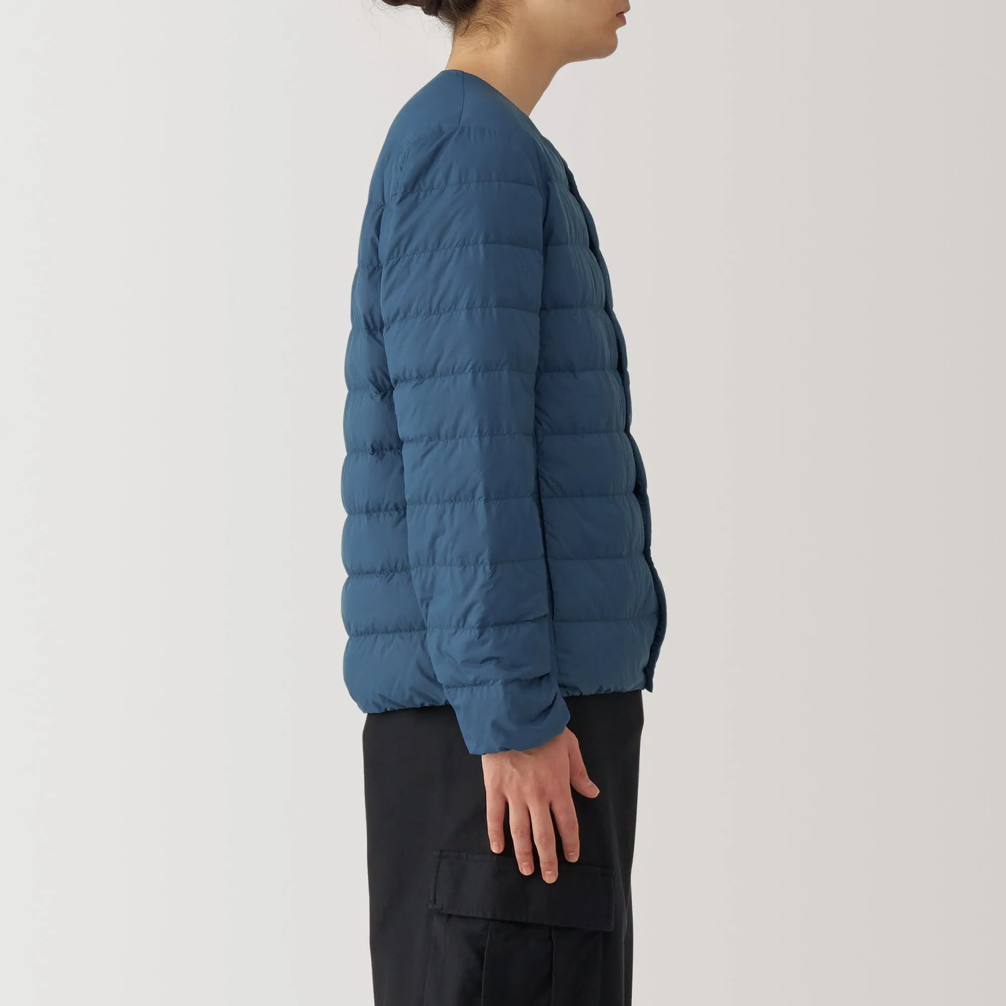 Men's Lightweight Down Collarless Jacket
