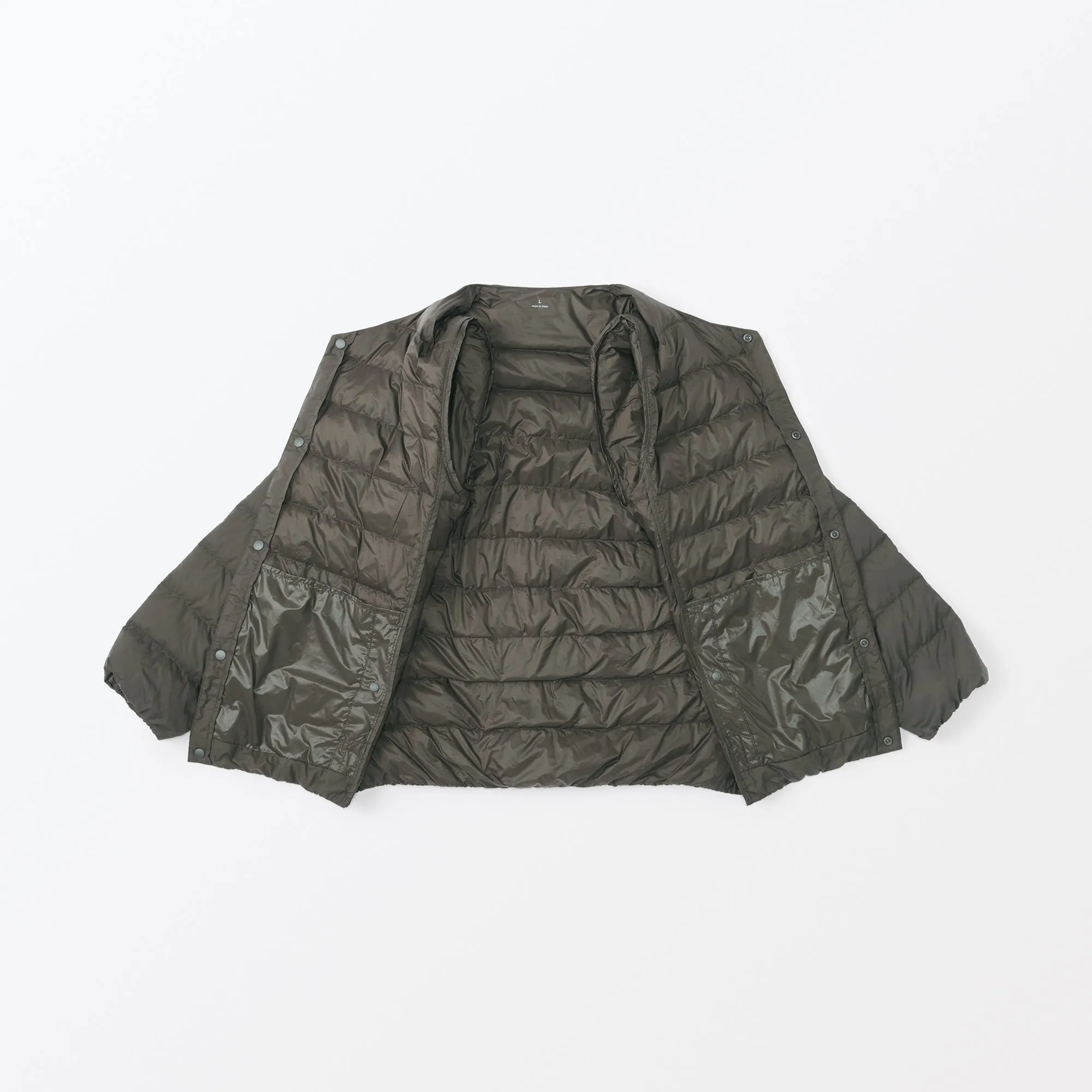 Men's Lightweight Down Collarless Jacket