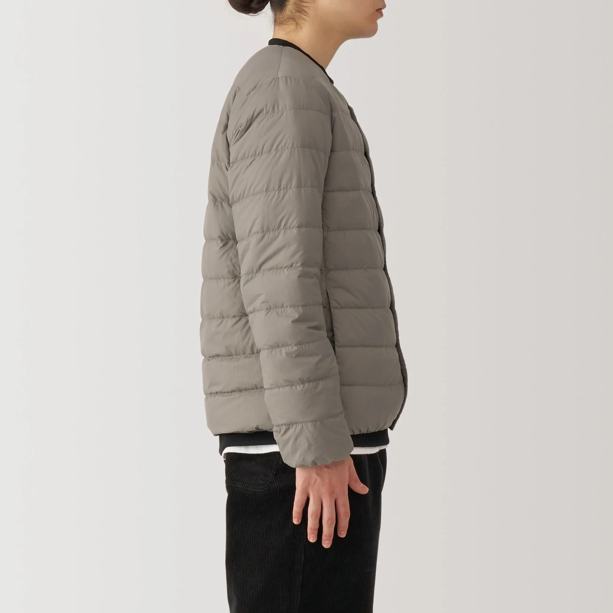 Men's Lightweight Down Collarless Jacket