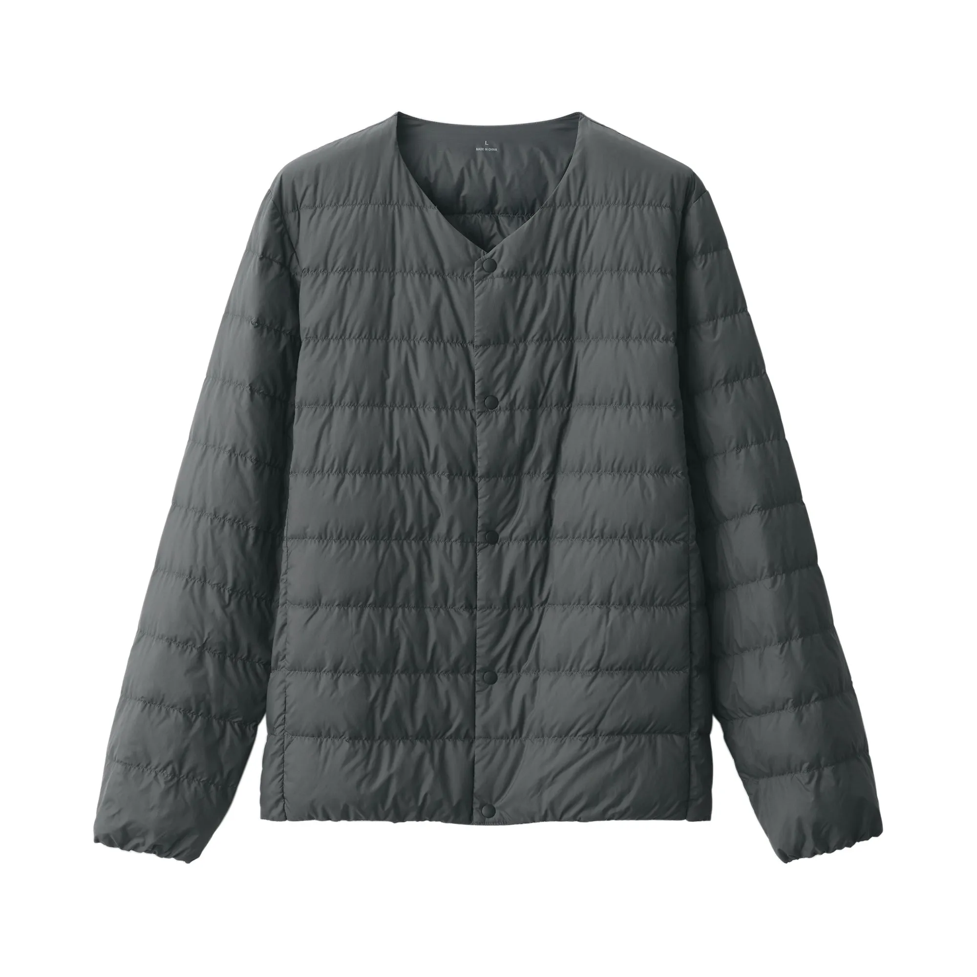 Men's Lightweight Down Collarless Jacket