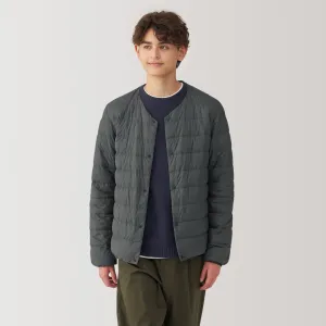 Men's Lightweight Down Collarless Jacket