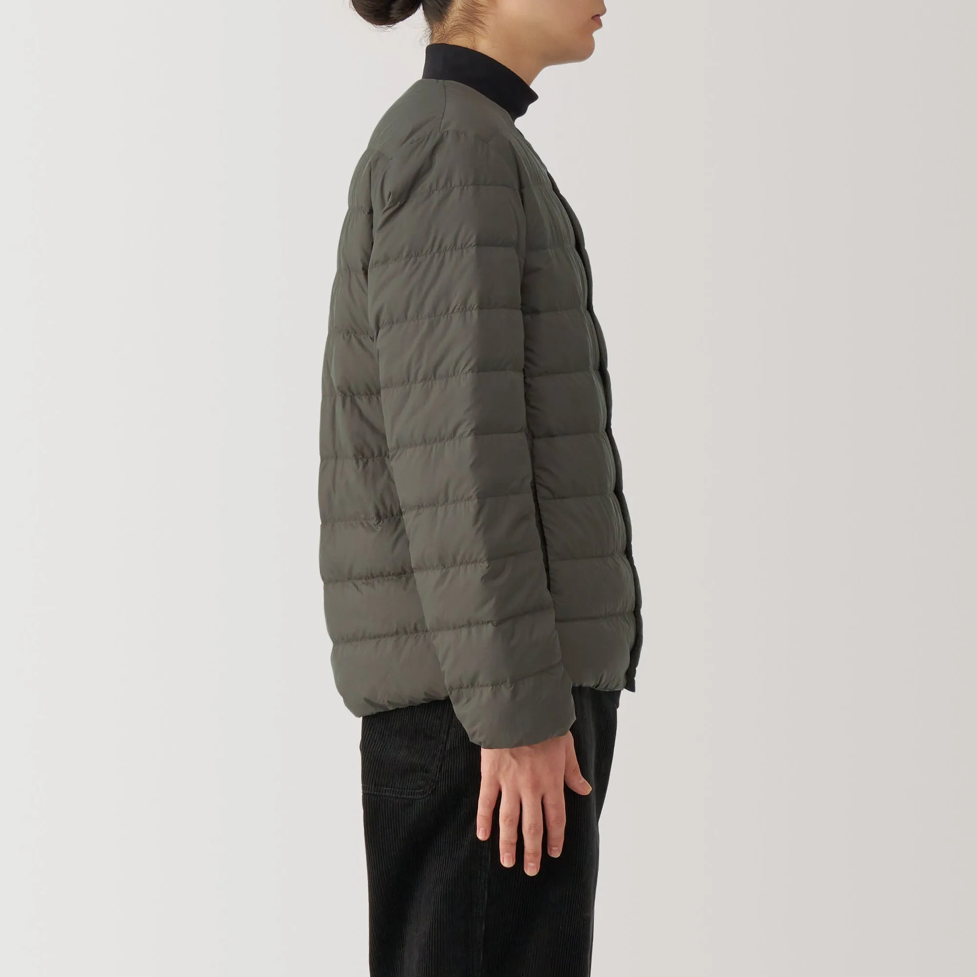 Men's Lightweight Down Collarless Jacket