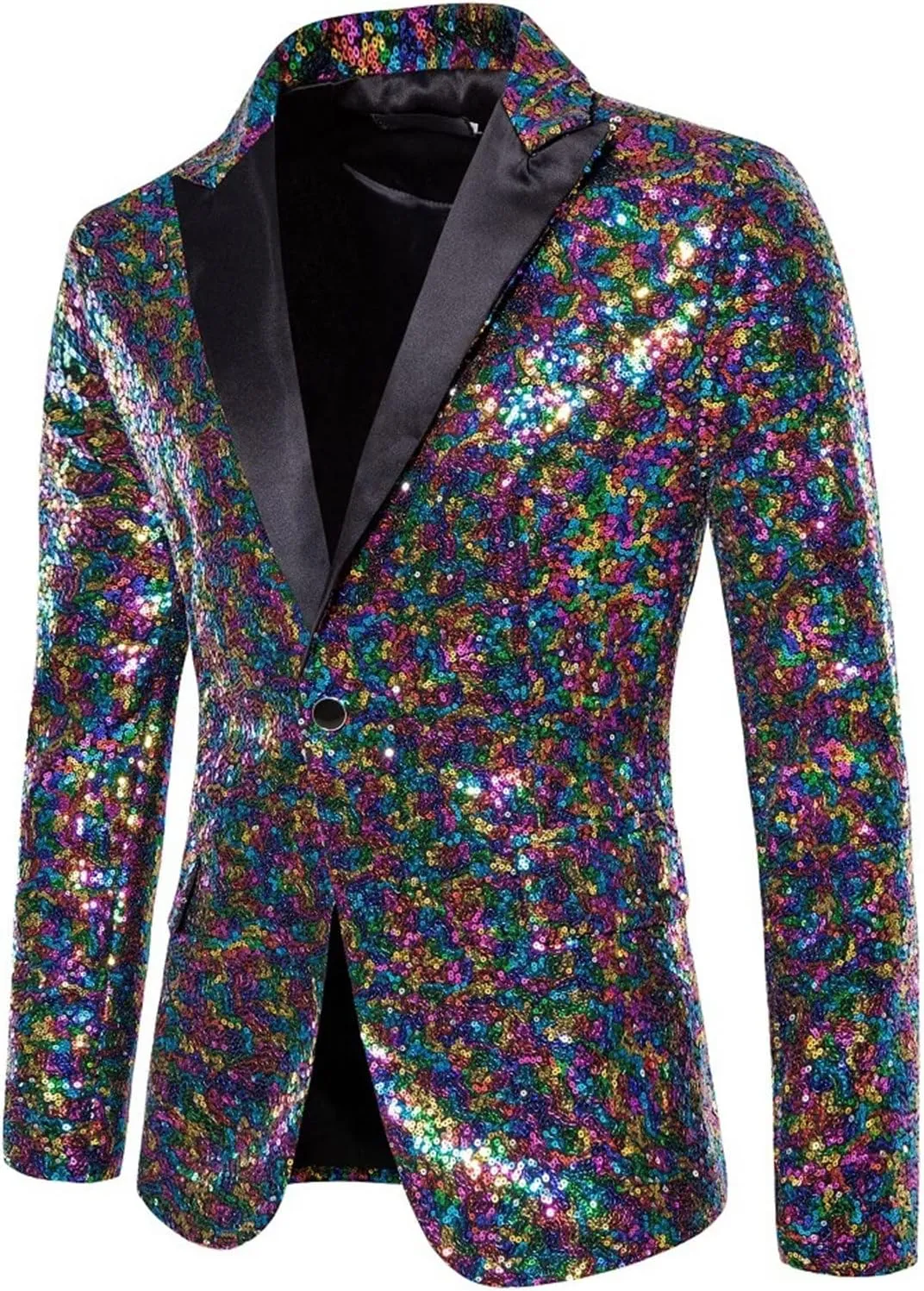 Mens Sequin Tuxedo Jacket Tails Slim Fit Tailcoat Coat Swallowtail Dinner Party Wedding Blazer Suit Jacket Office Outfit