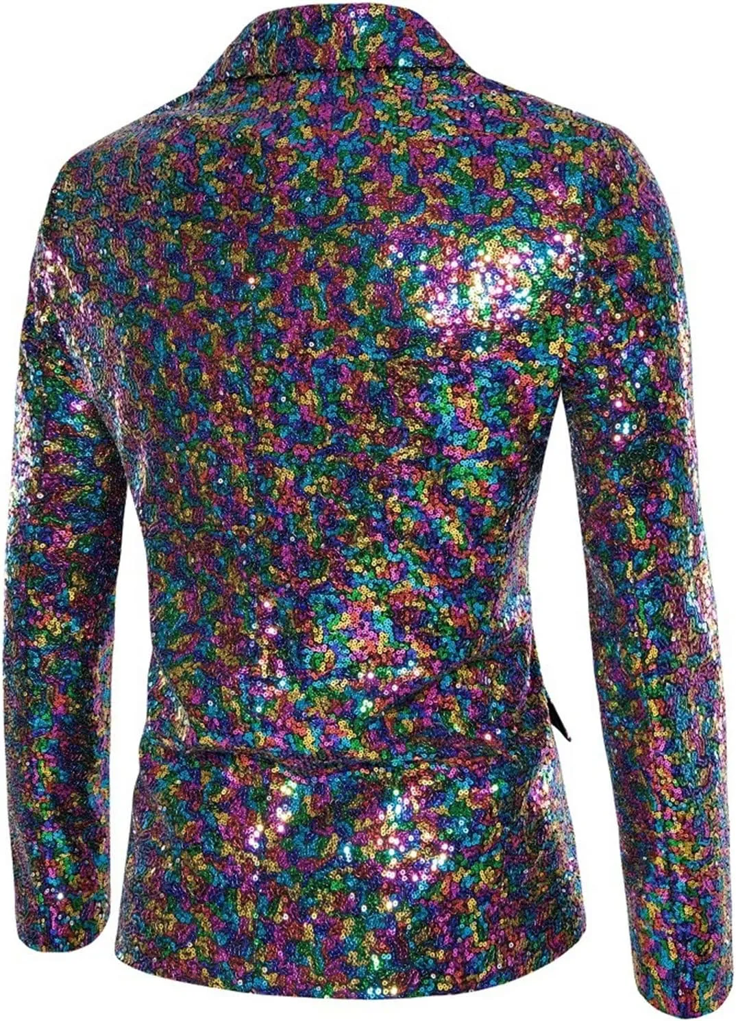 Mens Sequin Tuxedo Jacket Tails Slim Fit Tailcoat Coat Swallowtail Dinner Party Wedding Blazer Suit Jacket Office Outfit