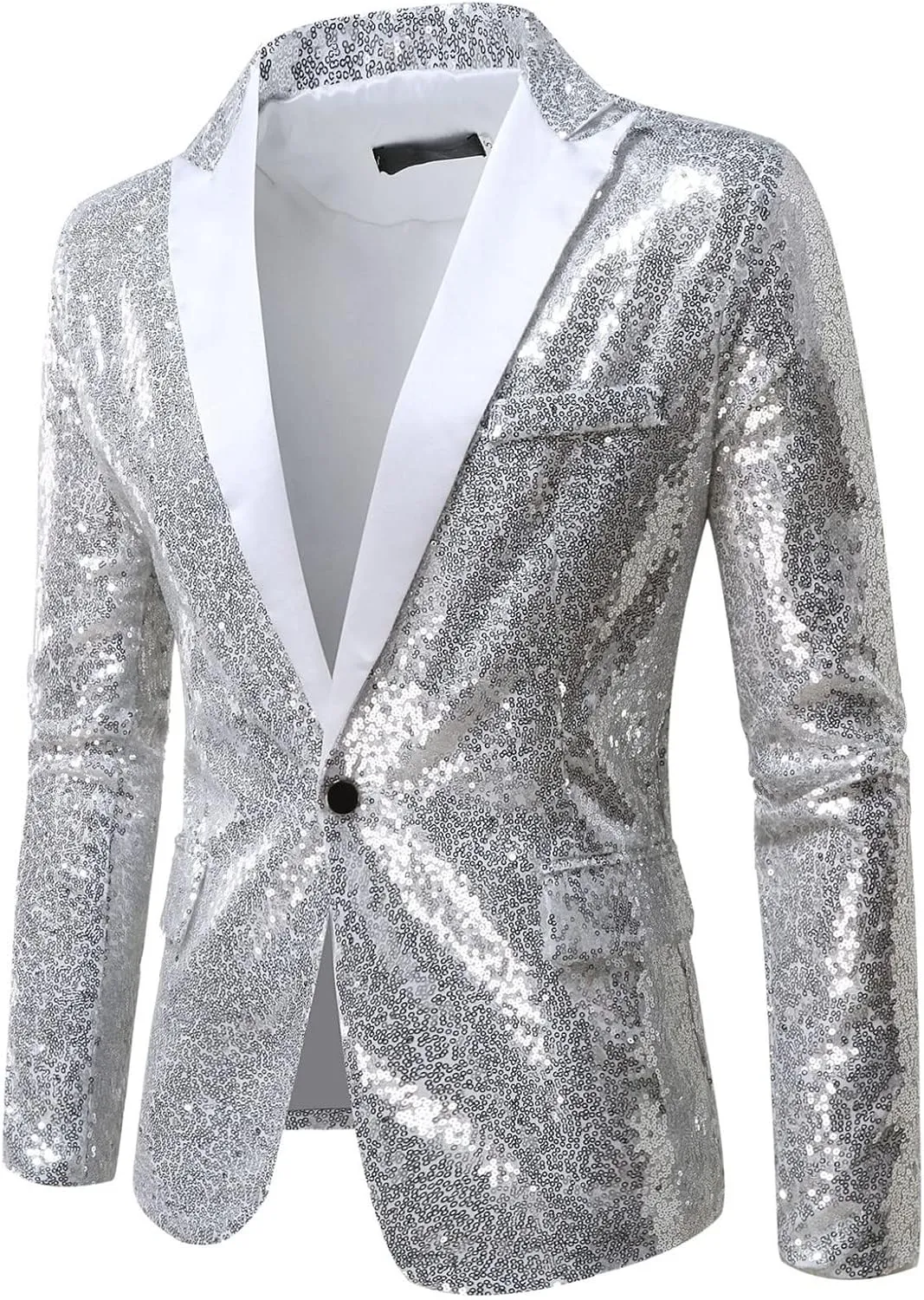 Mens Sequin Tuxedo Jacket Tails Slim Fit Tailcoat Coat Swallowtail Dinner Party Wedding Blazer Suit Jacket Office Outfit