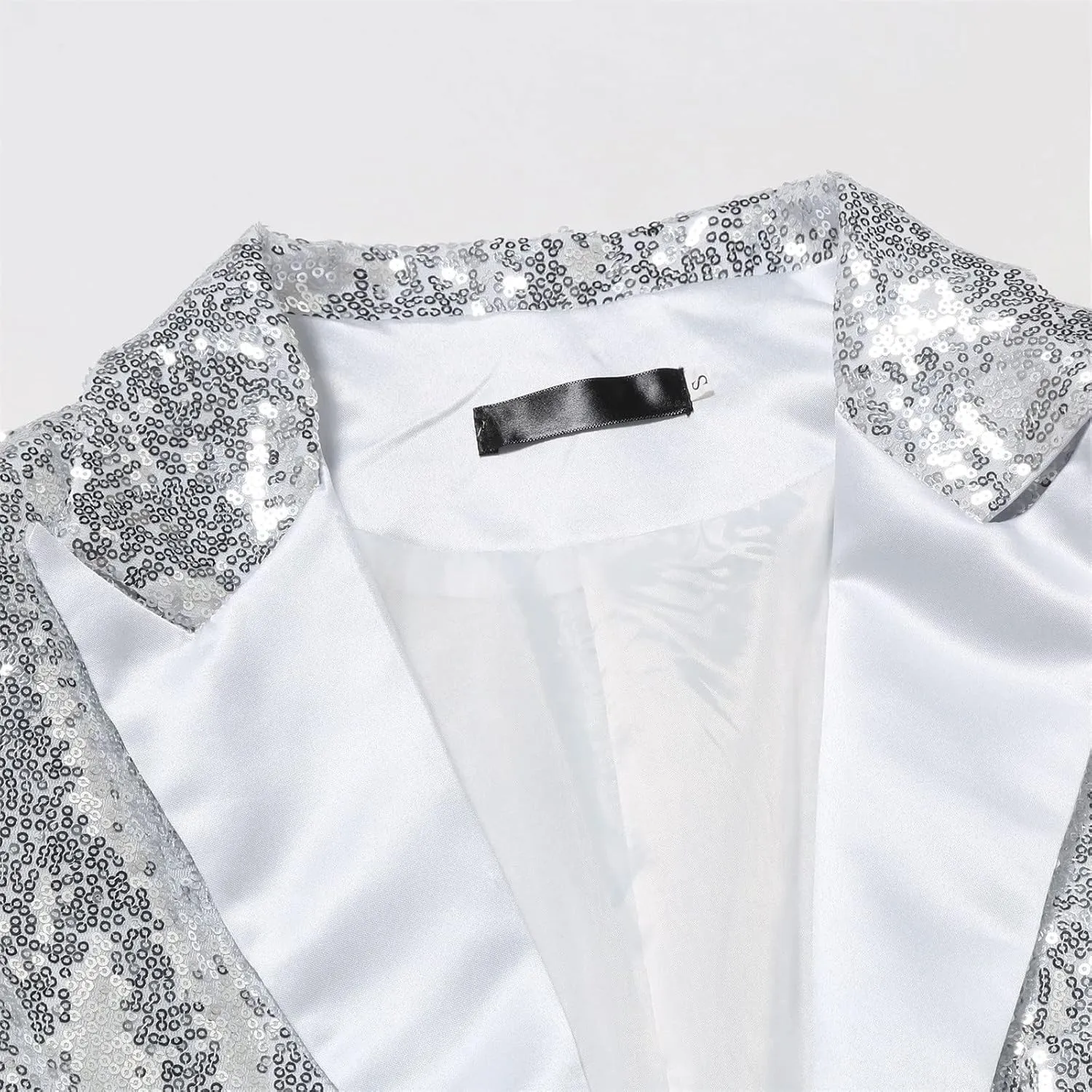 Mens Sequin Tuxedo Jacket Tails Slim Fit Tailcoat Coat Swallowtail Dinner Party Wedding Blazer Suit Jacket Office Outfit