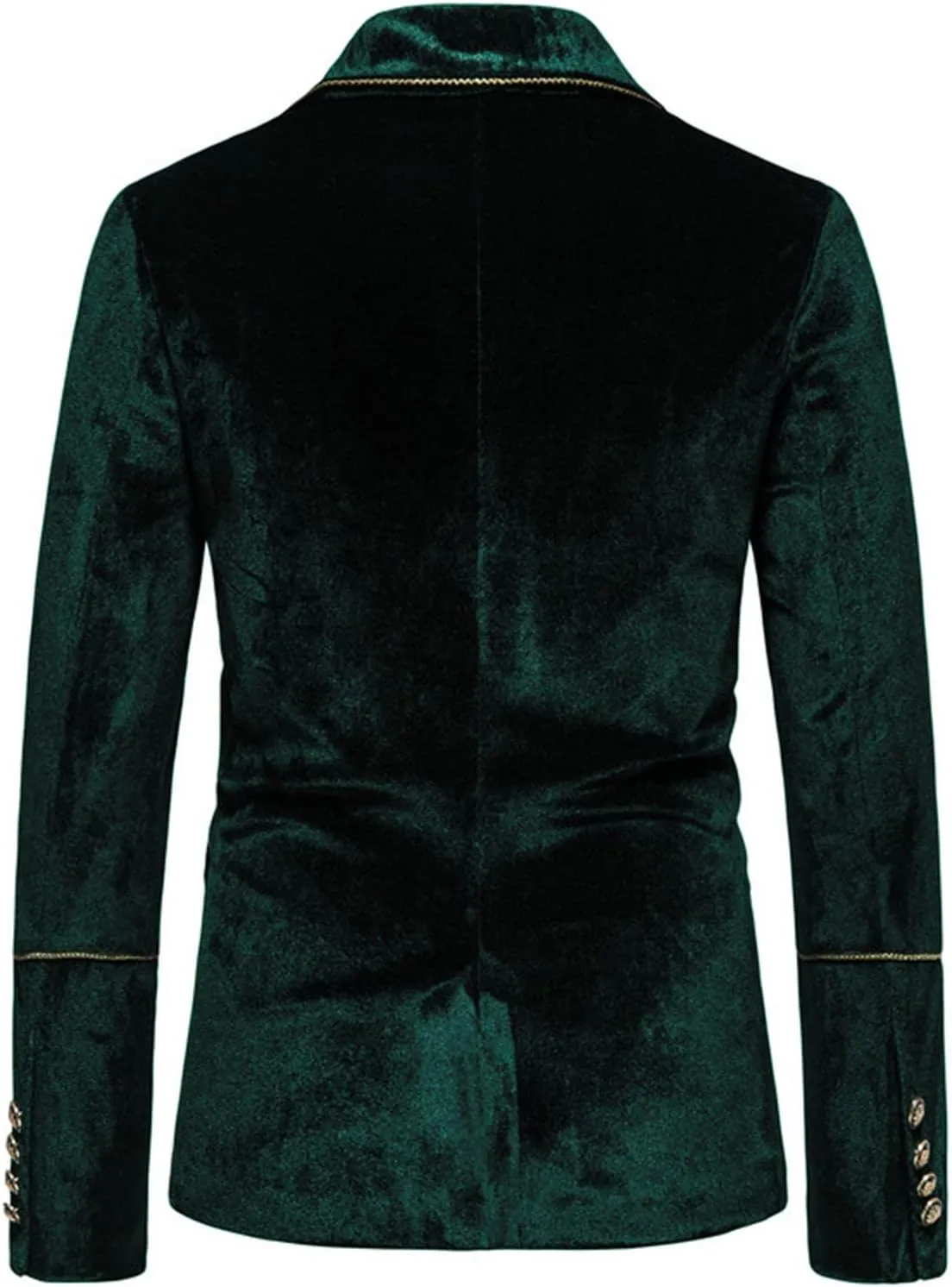 Mens Suits,Men's 2 Piece Velvet Suits Classic Solid Suit Jacket Pants Set Slim Fit Double Breasted Tuxedo for Prom