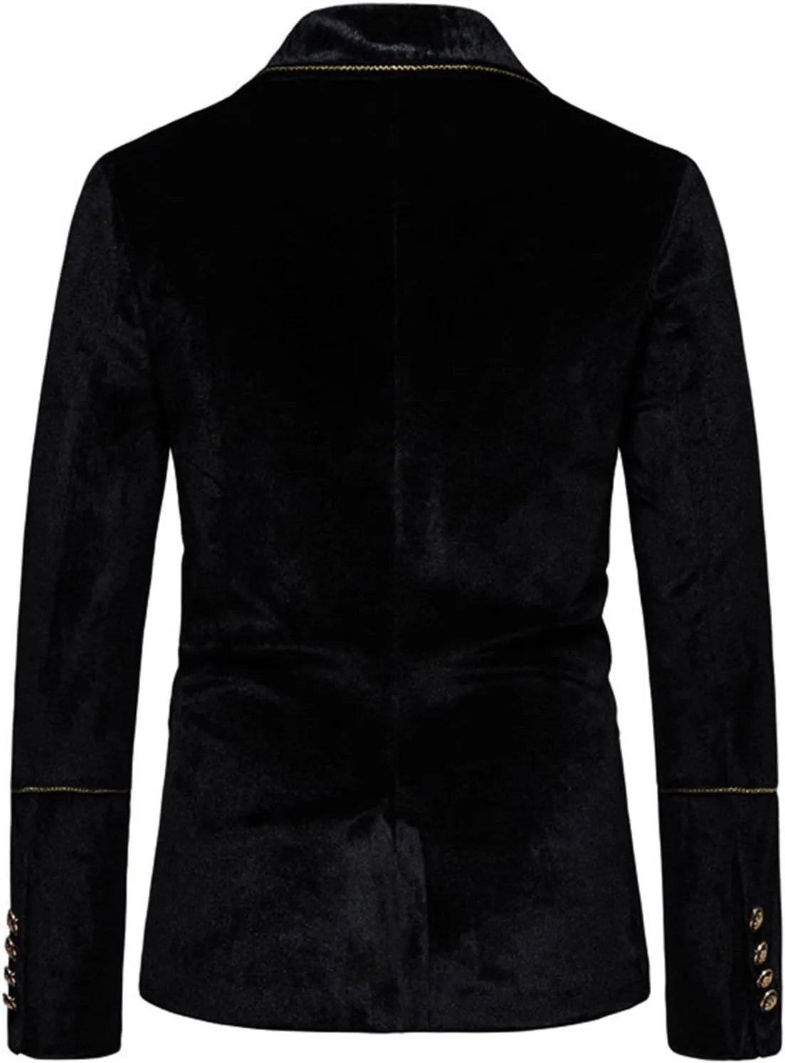 Mens Suits,Men's 2 Piece Velvet Suits Classic Solid Suit Jacket Pants Set Slim Fit Double Breasted Tuxedo for Prom