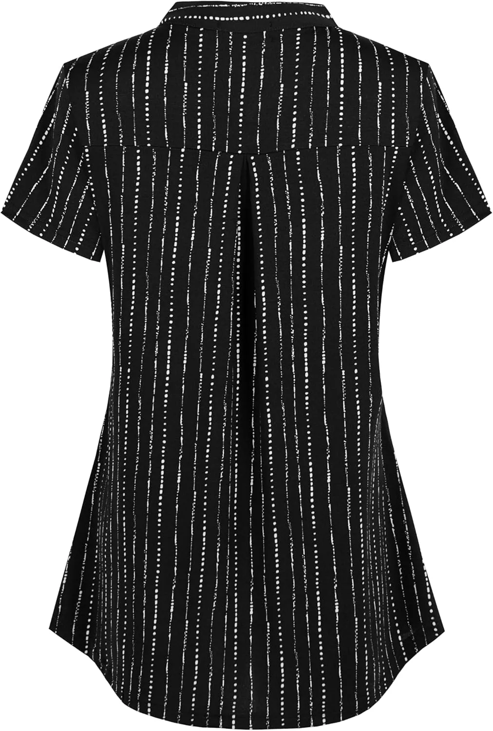 Ninedaily Women's Summer Tops Short Sleeve Casual Blouse Zip Floral Tunic Shirts